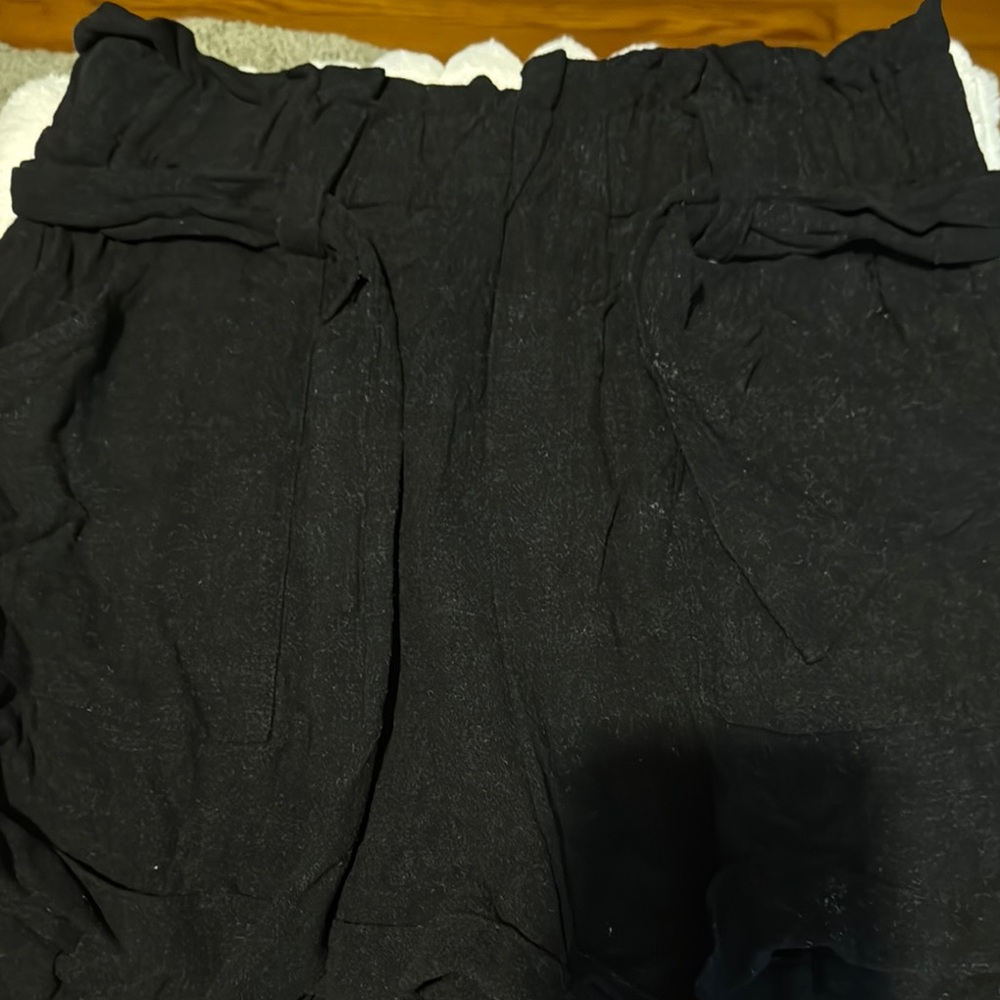 Black High-Waisted Shorts
